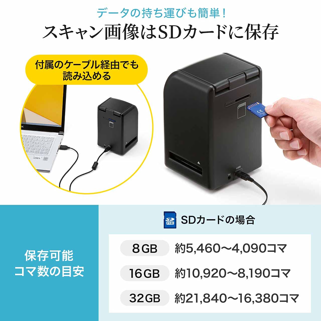 フィルムスキャナー 400-SCN024 Amazon.co.jp: サンワダイレクト フィルムスキャナー ネガ